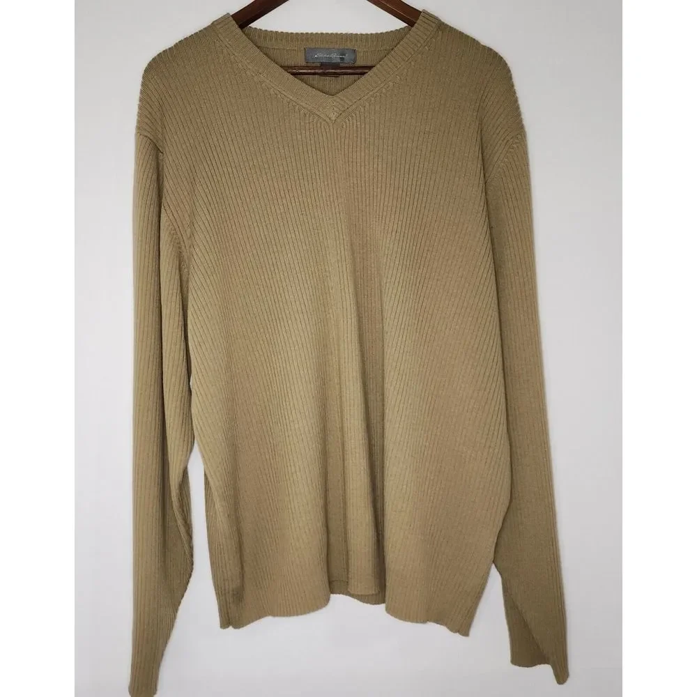 EDDIE BAUER 100%‎ MERINO WOOL LIGHTWEIGHT SWEATER SIZE XXL - Picture 3 of 10